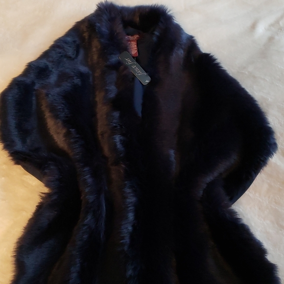 East side West side dark blue navy scarf - Picture 6 of 7